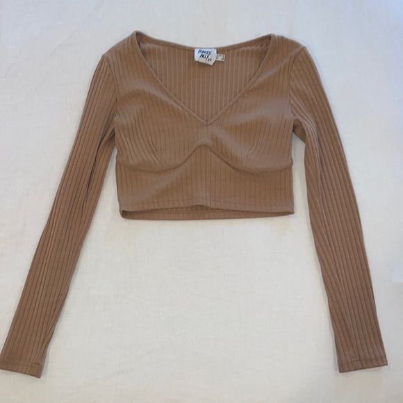 Princess Polly long sleeve cropped top - Picture 2 of 7